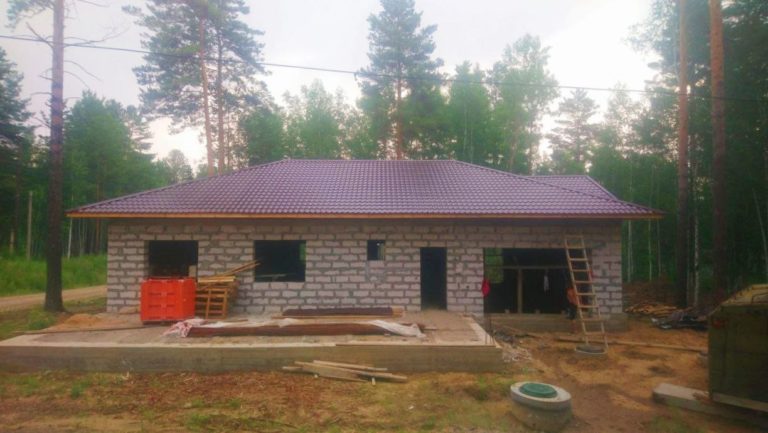 Строительство домов из газобетона под ключ в Иркутском районе проект 12